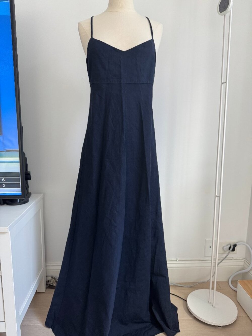 Linen Theory Maxi Dress, Size 4